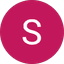 White letter S on a magenta circle background.