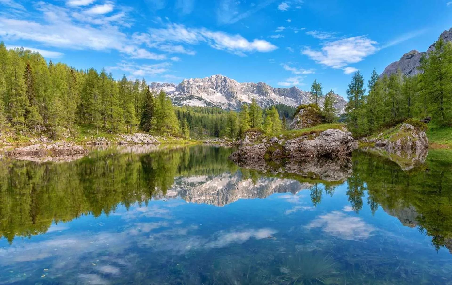 The double lake is perhaps the prettiest high alpine lake in Slovenia