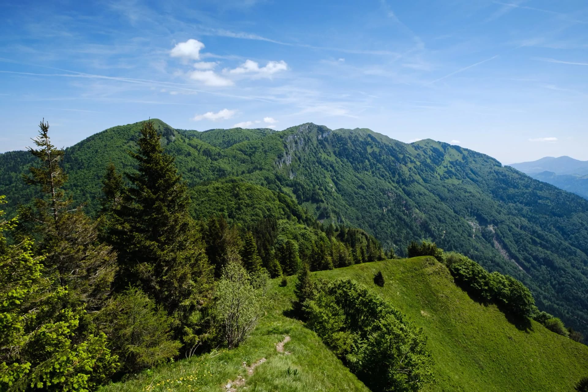 Mountain view from Kobla to Soriska planina