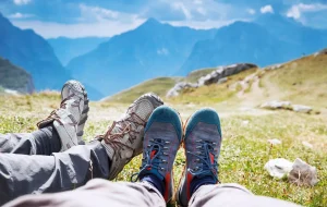 Gelukkige wandelvoeten