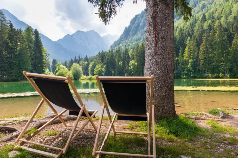 Kamnik-Savinja Alpen bij het Plansar meer in Jezersko, Slovenië