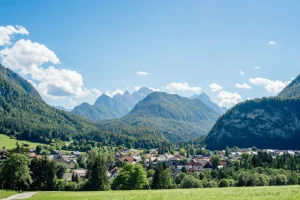 Het alpendorp Mojstrana